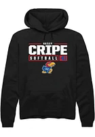 Hailey Cripe Rally Kansas Jayhawks Mens NIL Stacked Box Long Sleeve Hoodie