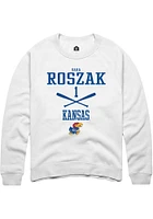 Sara Roszak Rally Kansas Jayhawks Mens NIL Sport Icon Long Sleeve Crew Sweatshirt