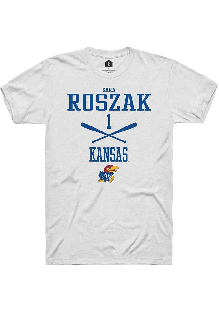 Sara Roszak Kansas Jayhawks Rally NIL Sport Icon Short Sleeve T Shirt