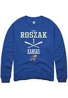 Sara Roszak Rally Kansas Jayhawks Mens NIL Sport Icon Long Sleeve Crew Sweatshirt