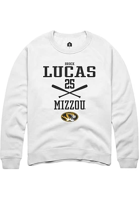 Brock Lucas Rally Missouri Tigers Mens NIL Sport Icon Long Sleeve Crew Sweatshirt