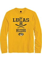 Brock Lucas  Missouri Tigers Gold Rally NIL Sport Icon Long Sleeve T Shirt