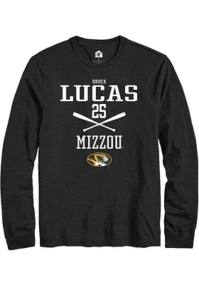 Brock Lucas  Missouri Tigers Black Rally NIL Sport Icon Long Sleeve T Shirt