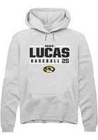 Brock Lucas Rally Missouri Tigers Mens NIL Stacked Box Long Sleeve Hoodie
