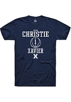 Loren Christie  Xavier Musketeers Navy Blue Rally NIL Sport Icon Short Sleeve T Shirt