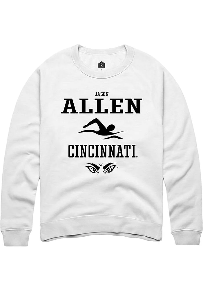 Jason Allen Rally Cincinnati Bearcats Mens NIL Sport Icon Long Sleeve Crew Sweatshirt