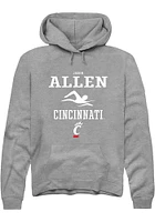 Jason Allen  Rally Cincinnati Bearcats Mens Graphite NIL Sport Icon Long Sleeve Hoodie