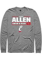 Jason Allen  Cincinnati Bearcats Graphite Rally NIL Stacked Box Long Sleeve T Shirt