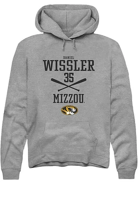 Daniel Wissler  Rally Missouri Tigers Mens Graphite NIL Sport Icon Long Sleeve Hoodie