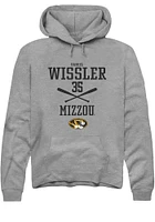 Daniel Wissler  Rally Missouri Tigers Mens Graphite NIL Sport Icon Long Sleeve Hoodie