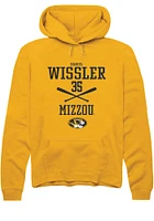 Daniel Wissler  Rally Missouri Tigers Mens Gold NIL Sport Icon Long Sleeve Hoodie