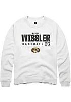 Daniel Wissler Rally Missouri Tigers Mens NIL Stacked Box Long Sleeve Crew Sweatshirt