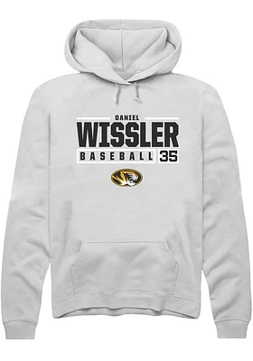 Daniel Wissler Rally Missouri Tigers Mens NIL Stacked Box Long Sleeve Hoodie