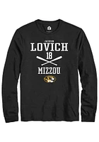Jackson Lovich  Missouri Tigers Black Rally NIL Sport Icon Long Sleeve T Shirt