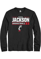 Reagan Jackson Cincinnati Bearcats Rally NIL Stacked Box Long Sleeve T Shirt