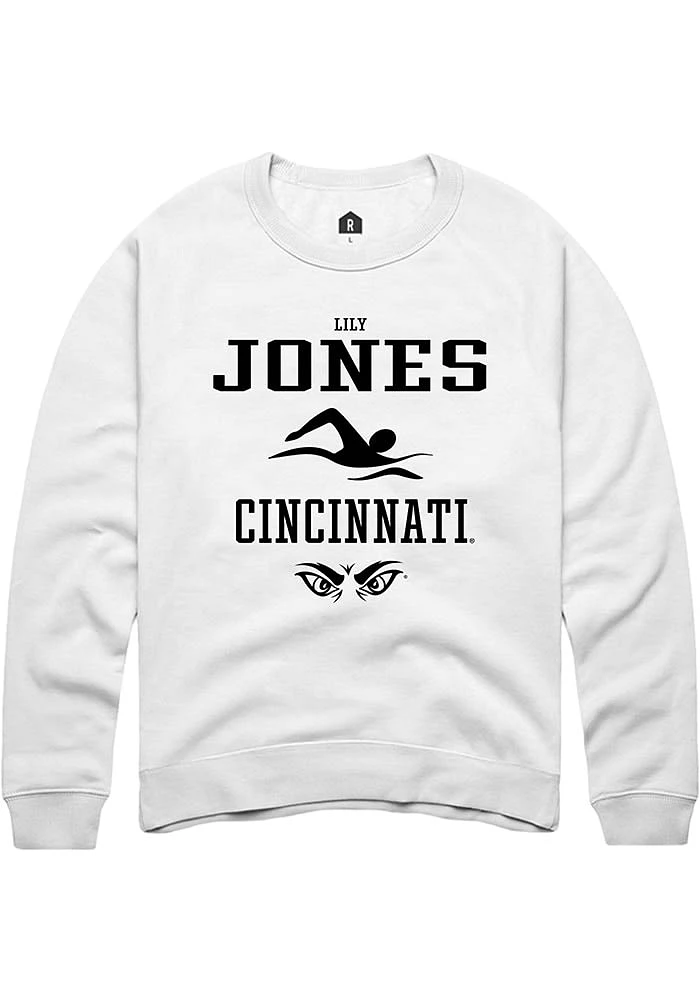 Lily Jones Rally Cincinnati Bearcats Mens NIL Sport Icon Long Sleeve Crew Sweatshirt