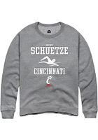 Sophie Schuetze  Rally Cincinnati Bearcats Mens Graphite NIL Sport Icon Long Sleeve Crew Sweatsh..