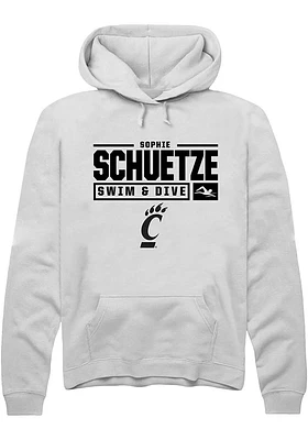 Sophie Schuetze Rally Cincinnati Bearcats Mens NIL Stacked Box Long Sleeve Hoodie