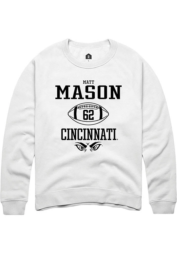 Matt Mason Rally Cincinnati Bearcats Mens NIL Sport Icon Long Sleeve Crew Sweatshirt