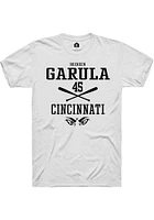 Brenden Garula  Cincinnati Bearcats Dark Grey Rally NIL Sport Icon Short Sleeve T Shirt