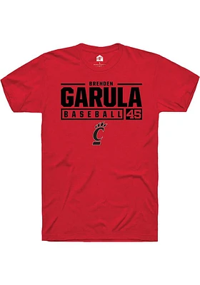 Brenden Garula Cincinnati Bearcats Rally NIL Stacked Box Short Sleeve T Shirt