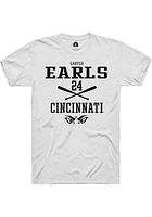 Carter Earls  Cincinnati Bearcats Dark Grey Rally NIL Sport Icon Short Sleeve T Shirt