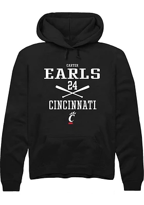 Carter Earls  Rally Cincinnati Bearcats Mens Red NIL Sport Icon Long Sleeve Hoodie