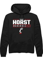 Chase Horst Rally Cincinnati Bearcats Mens NIL Stacked Box Long Sleeve Hoodie