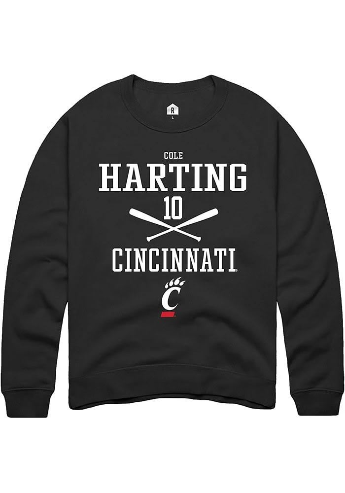 Cole Harting Rally Cincinnati Bearcats Mens NIL Sport Icon Long Sleeve Crew Sweatshirt