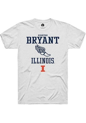 Azariyah Bryant  Illinois Fighting Illini White Rally NIL Sport Icon Short Sleeve T Shirt