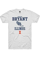Azariyah Bryant  Illinois Fighting Illini White Rally NIL Sport Icon Short Sleeve T Shirt