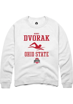 Henry Dvorak Rally Ohio State Buckeyes Mens NIL Sport Icon Long Sleeve Crew Sweatshirt