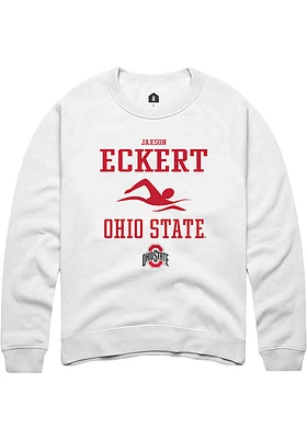 Jaxson Eckert Rally Ohio State Buckeyes Mens NIL Sport Icon Long Sleeve Crew Sweatshirt