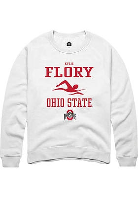 Kylie Flory Rally Ohio State Buckeyes Mens NIL Sport Icon Long Sleeve Crew Sweatshirt