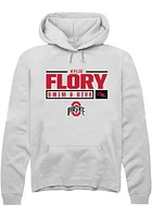 Kylie Flory Rally Ohio State Buckeyes Mens NIL Stacked Box Long Sleeve Hoodie