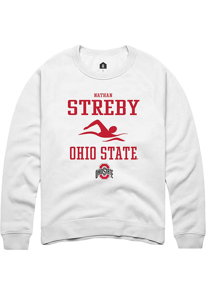 Nathan Streby Rally Ohio State Buckeyes Mens NIL Sport Icon Long Sleeve Crew Sweatshirt