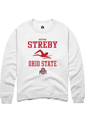 Nathan Streby Rally Ohio State Buckeyes Mens NIL Sport Icon Long Sleeve Crew Sweatshirt