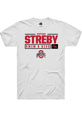 Nathan Streby Ohio State Buckeyes Rally NIL Stacked Box Short Sleeve T Shirt