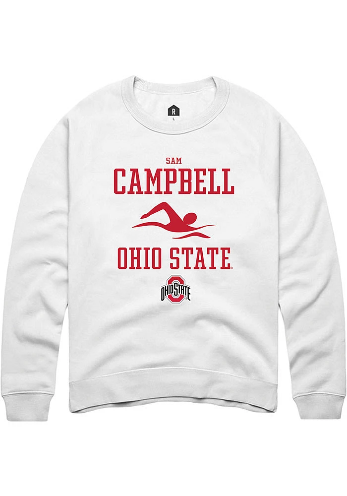 Sam Campbell Rally Ohio State Buckeyes Mens NIL Sport Icon Long Sleeve Crew Sweatshirt