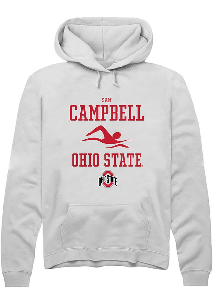 Sam Campbell Rally Ohio State Buckeyes Mens NIL Sport Icon Long Sleeve Hoodie