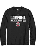 Sam Campbell Ohio State Buckeyes Rally NIL Stacked Box Long Sleeve T Shirt