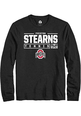 Preston Stearns Ohio State Buckeyes Rally NIL Stacked Box Long Sleeve T Shirt