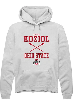 Emilka Koziol Rally Ohio State Buckeyes Mens NIL Sport Icon Long Sleeve Hoodie