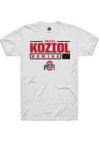 Emilka Koziol Ohio State Buckeyes Rally NIL Stacked Box Short Sleeve T Shirt