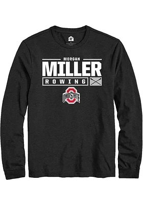 Morgan Miller Ohio State Buckeyes Rally NIL Stacked Box Long Sleeve T Shirt