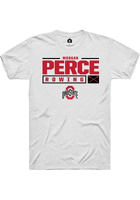 Morgan Perce Ohio State Buckeyes Rally NIL Stacked Box Short Sleeve T Shirt