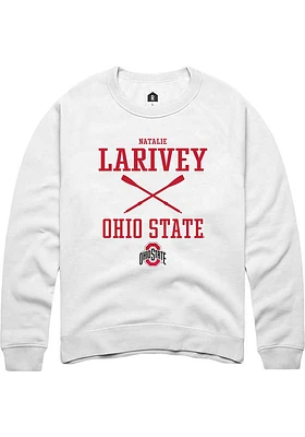 Natalie Larivey Rally Ohio State Buckeyes Mens NIL Sport Icon Long Sleeve Crew Sweatshirt