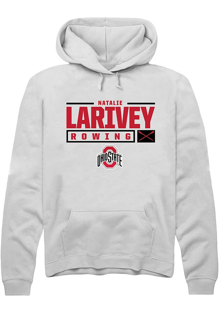 Natalie Larivey Rally Ohio State Buckeyes Mens NIL Stacked Box Long Sleeve Hoodie