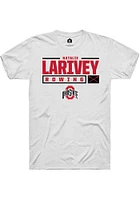 Natalie Larivey Ohio State Buckeyes Rally NIL Stacked Box Short Sleeve T Shirt