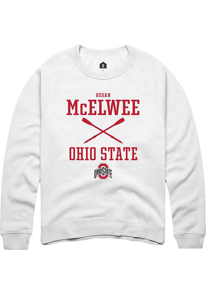 Regan McElwee Rally Ohio State Buckeyes Mens NIL Sport Icon Long Sleeve Crew Sweatshirt